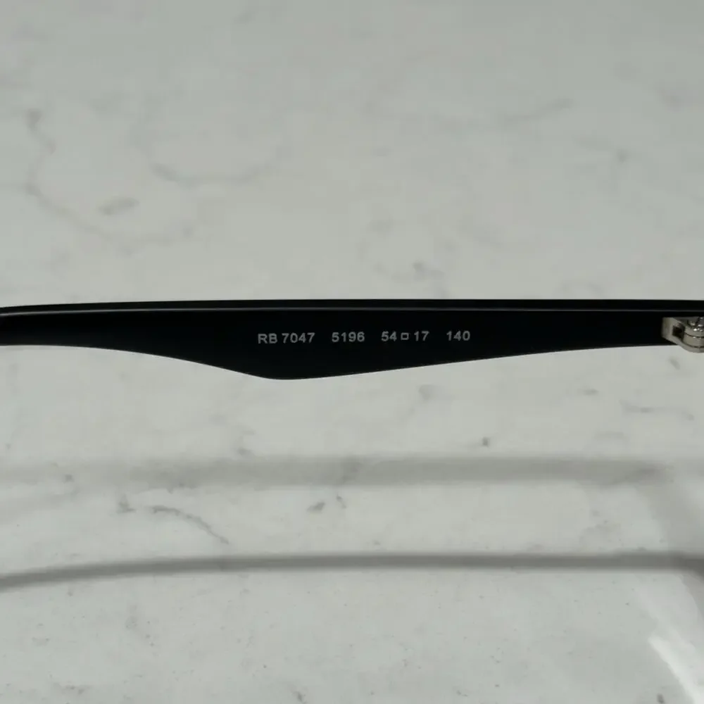 Ray-Ban Optics RB7047 2475 Black Full Rim 54-17 140mm Eyeglasses Frame Only